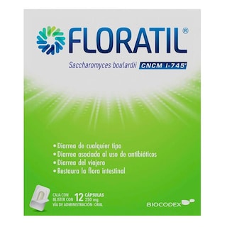 Foto 2 | Suplemento Alimenticio Floratil 12 Cápsulas de 250 mg