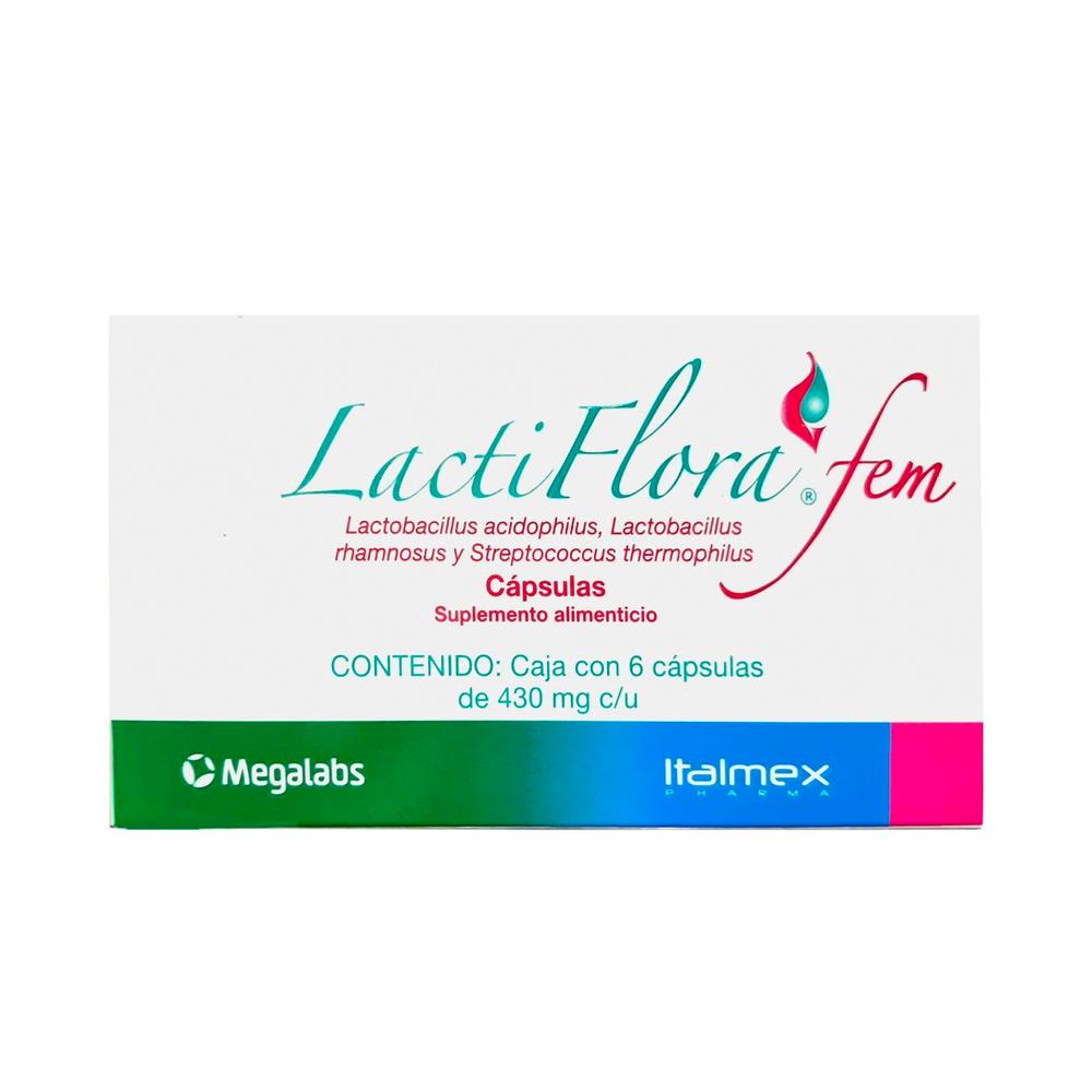 Foto 1 | Suplemento Alimenticio LactiFlora Fem 6 Cápsulas