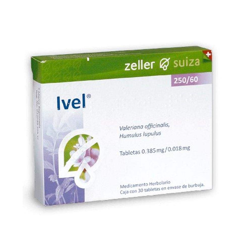 Foto 3 pulgar | Medicamento Herbolario Ivel 250 MG 30 Tabletas