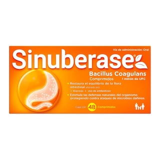 Foto 1 | Probióticos Sinuberase Bacillus Coagulans 48 Piezas