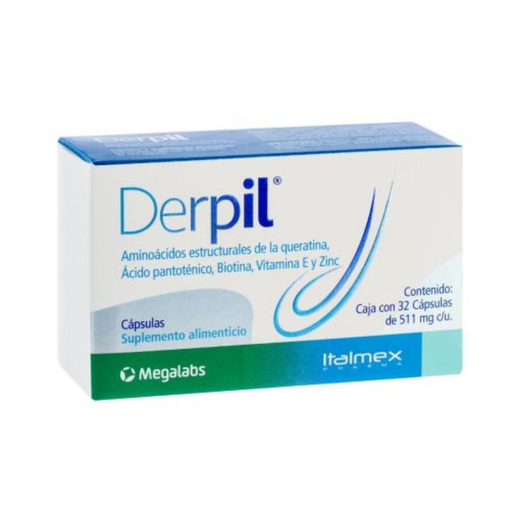 Foto 3 pulgar | Suplemento Alimenticio Derpil 32 Cápsulas
