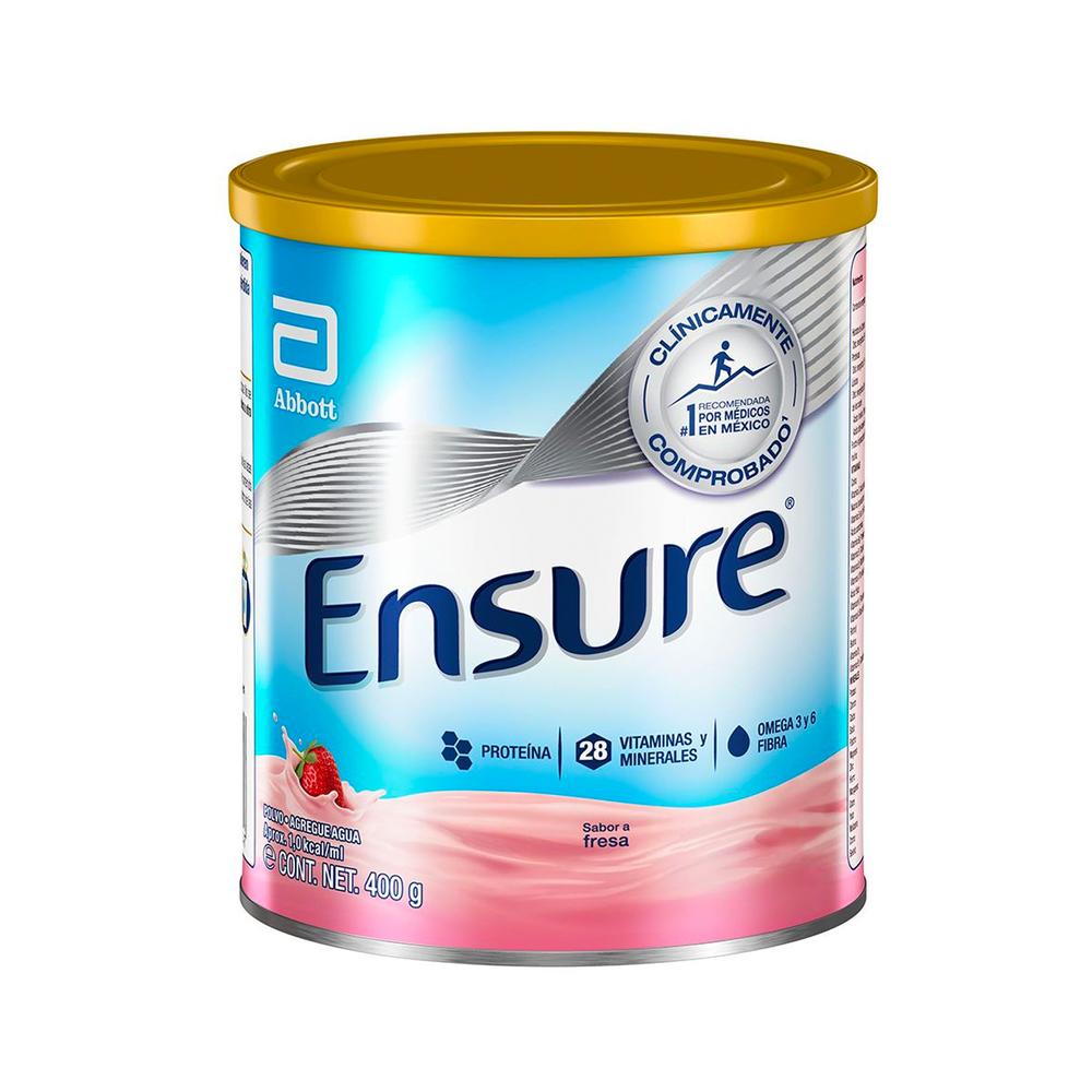 Foto 2 pulgar | Suplemento Alimenticio Ensure Sabor Fresa 400 G