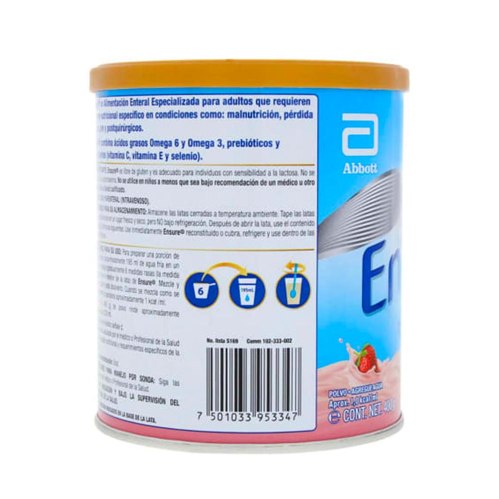 Foto 2 | Suplemento Alimenticio Ensure Sabor Fresa 400 G