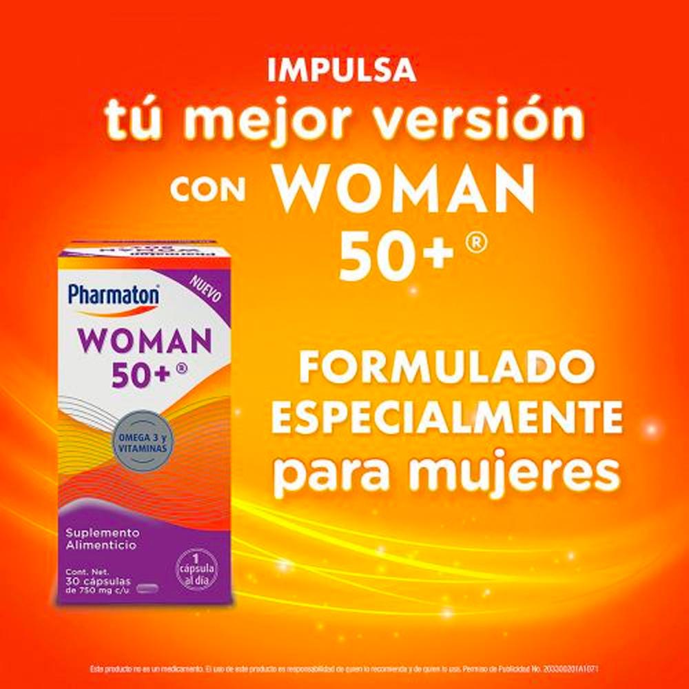 Foto 3 pulgar | Suplemento Alimenticio Pharmaton Woman 50+ 30 Cápsulas