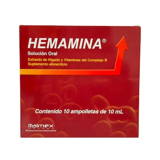 Foto 1 | Suplemento Alimenticio Hemamina 10 Ampolletas de 10 ml