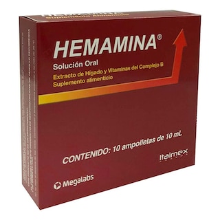 Foto 2 | Suplemento Alimenticio Hemamina 10 Ampolletas de 10 ml