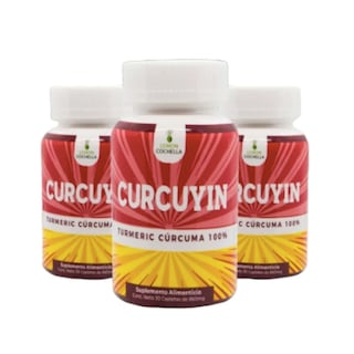 Foto 1 | Curcuyin (cúrcuma) Kukamonga Paquete 3 Frascos con 30 Tabletas C/U