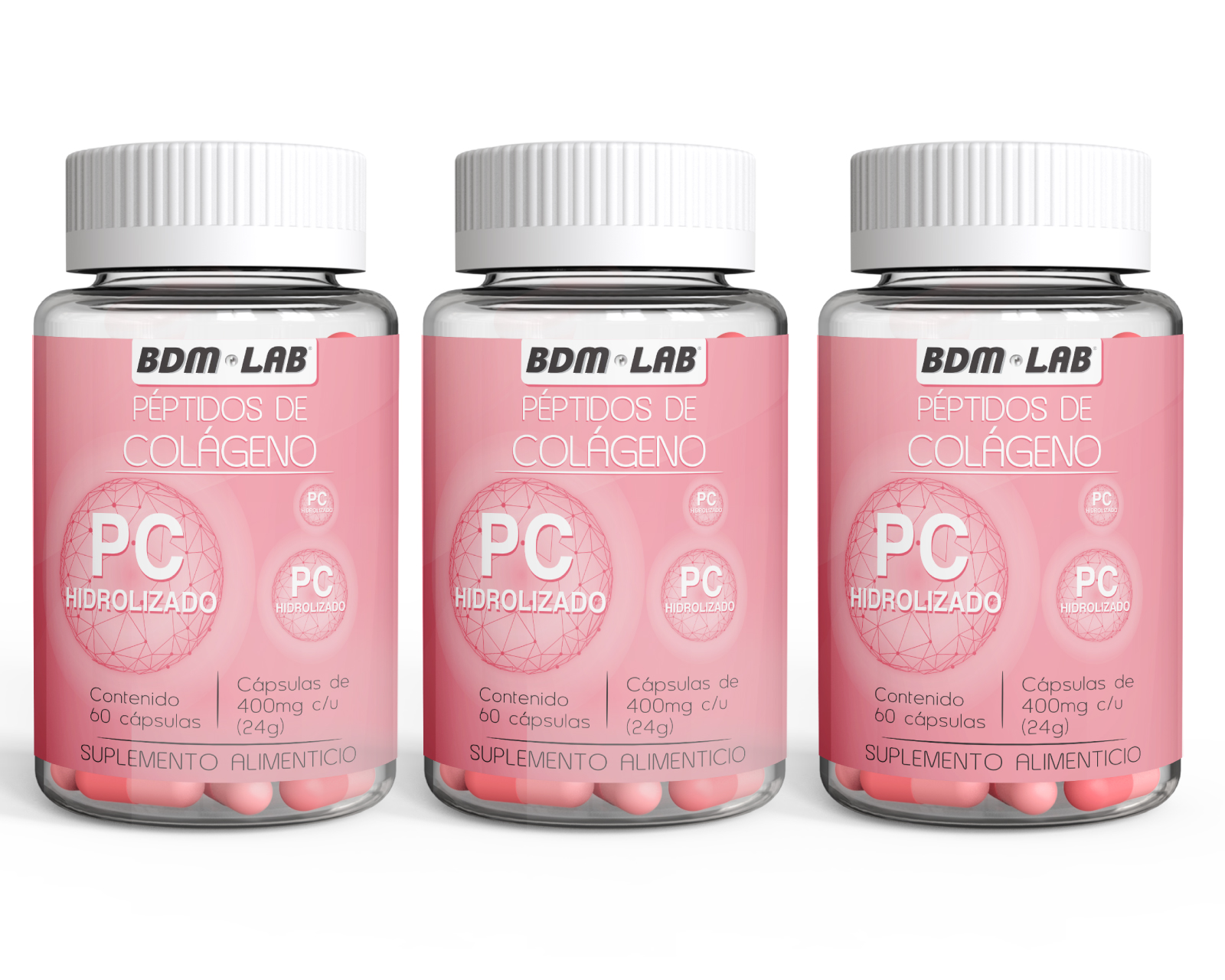 Suplemento Alimenticio Pack 3x2 Péptidos de Colágeno - Bbm Lab