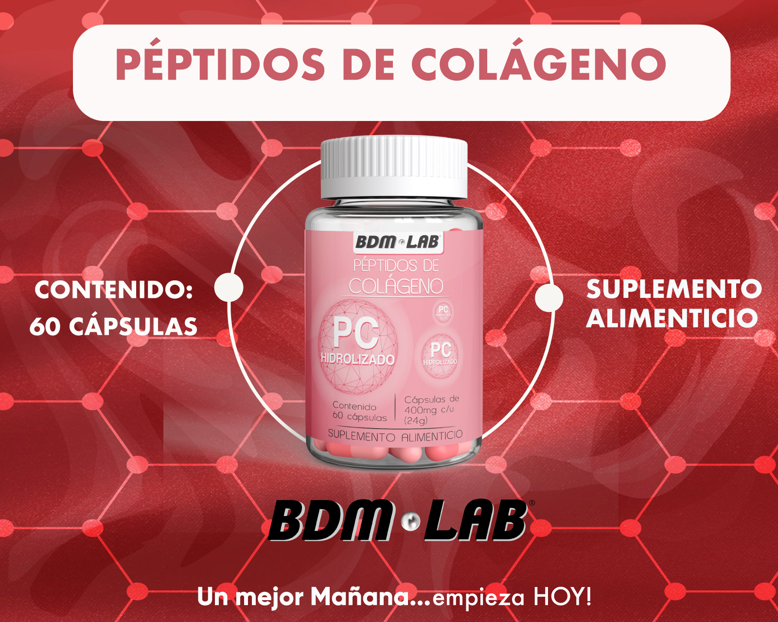 Foto 3 pulgar | Suplemento Alimenticio Pack 3x2 Péptidos de Colágeno - Bbm Lab