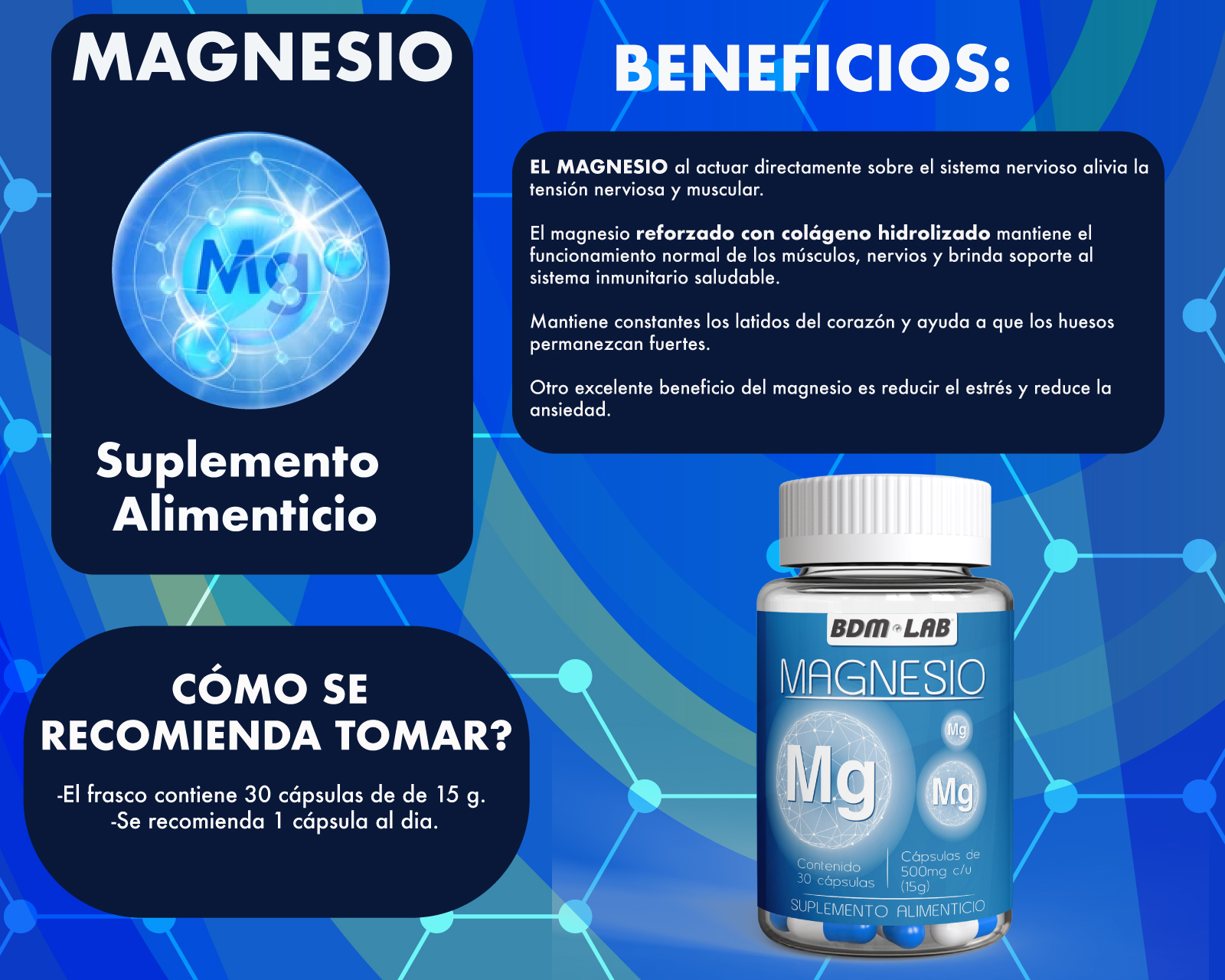 Foto 5 pulgar | Suplemento Alimenticio Pack Potasio y Magnesio - Bdm Lab
