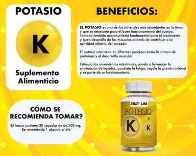 Foto 7 | Suplemento Alimenticio Pack Potasio y Magnesio - Bdm Lab