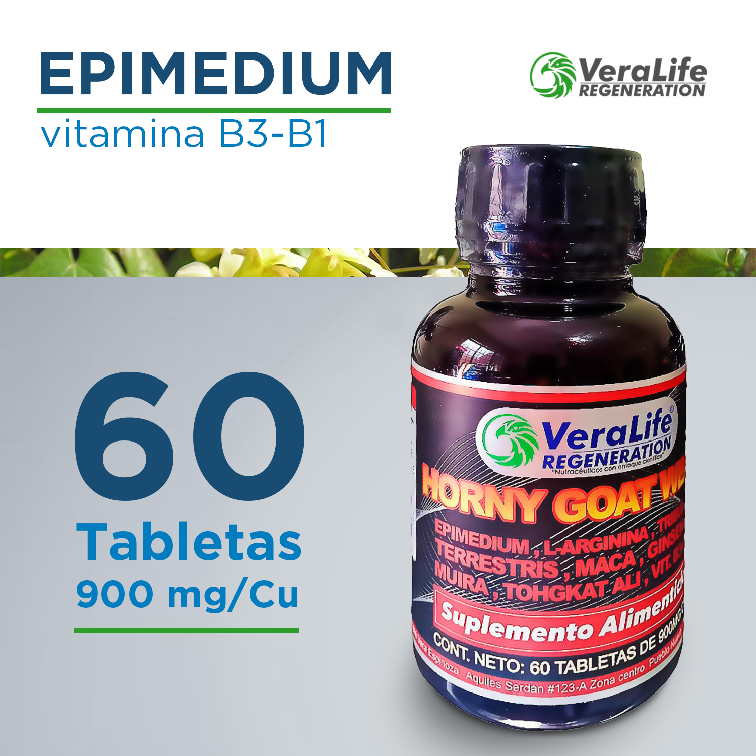 Foto 3 pulgar | Multivitaminico Con L-arginina - 60 Tabletas  - 900 Mg