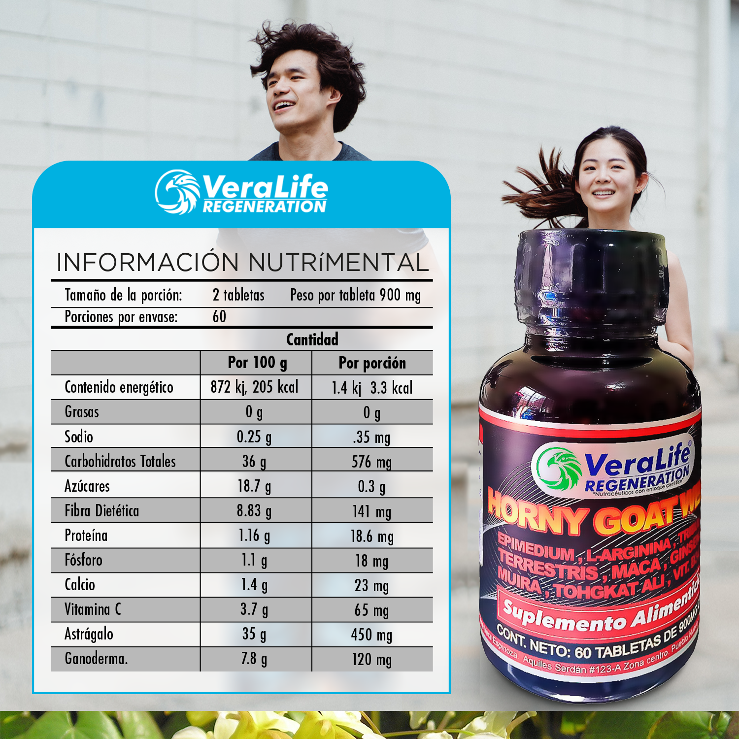 Foto 4 pulgar | Multivitaminico Con L-arginina - 60 Tabletas  - 900 Mg