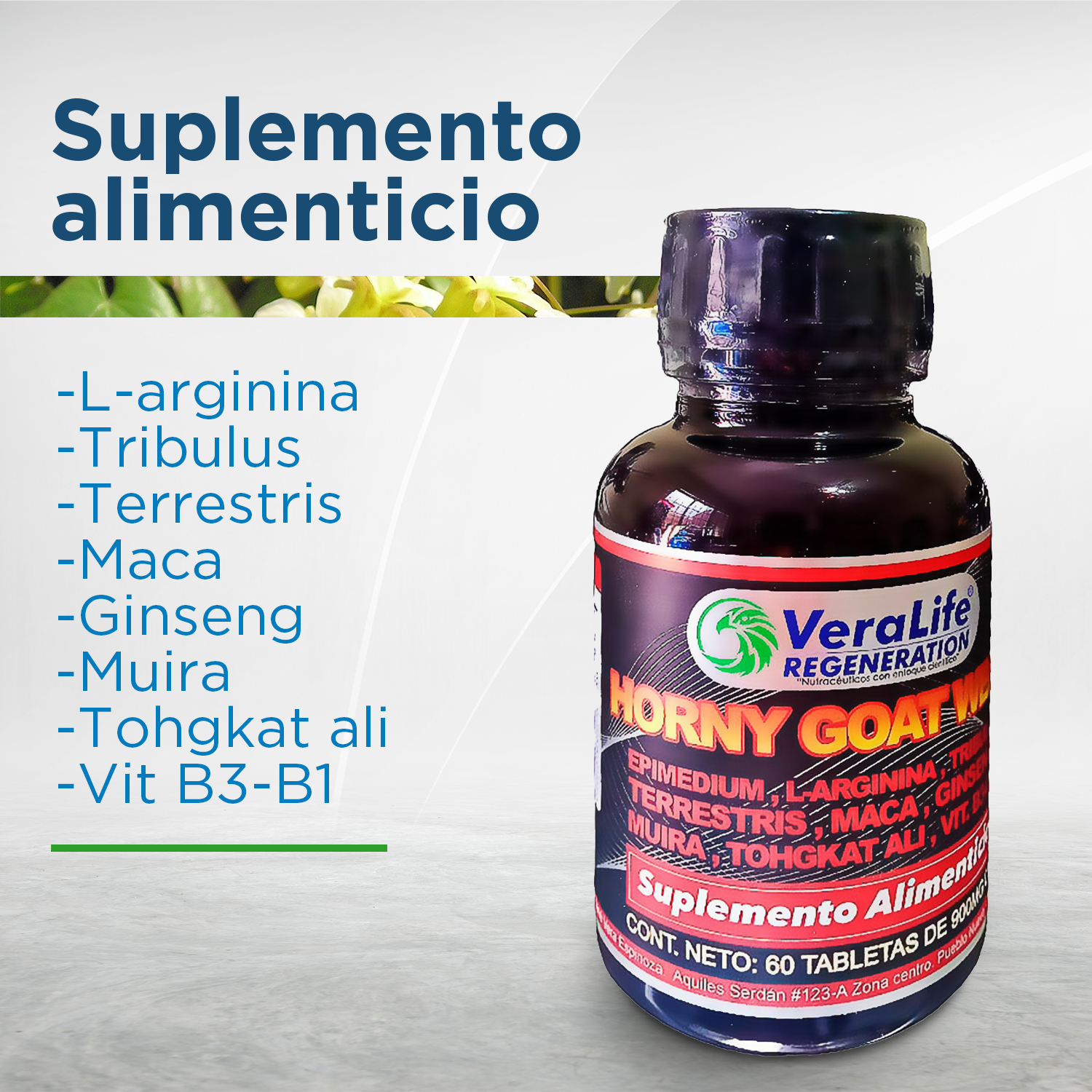 Foto 5 pulgar | Multivitaminico Con L-arginina - 60 Tabletas  - 900 Mg