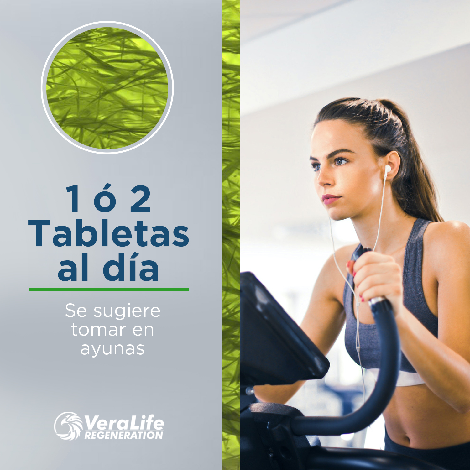 Foto 6 pulgar | Alga Afa - 60 Tabletas 900 Mg - Multivitaminico - Veralife