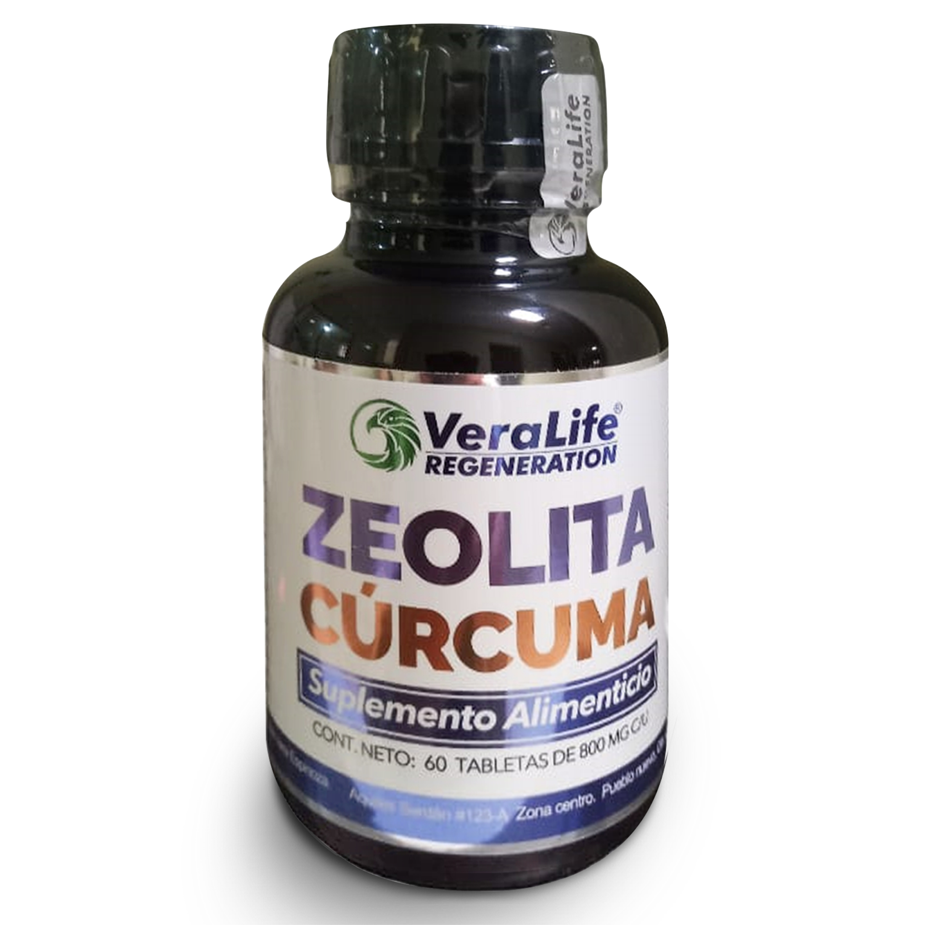 Zeolita Con Curcuma - 60 Tab – Multivitaminico - Veralife