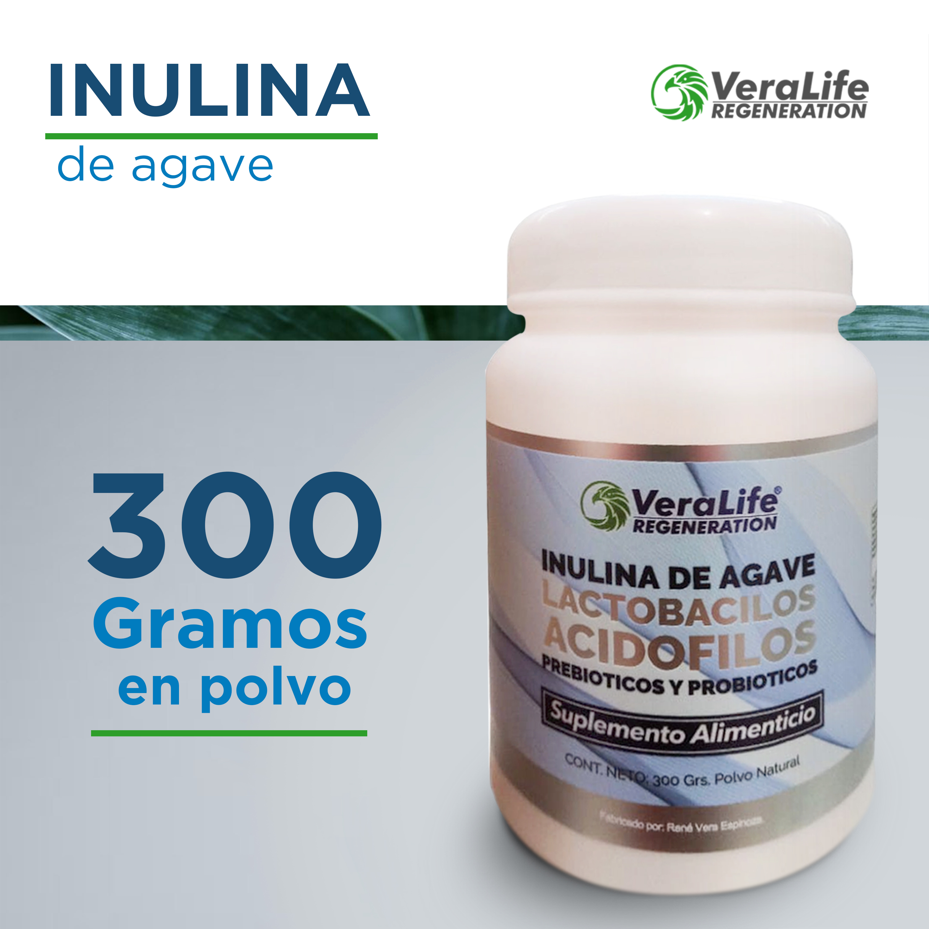 Foto 3 pulgar | Inulina De Agave En Polvo 330gr - Multivitaminico - Veralife