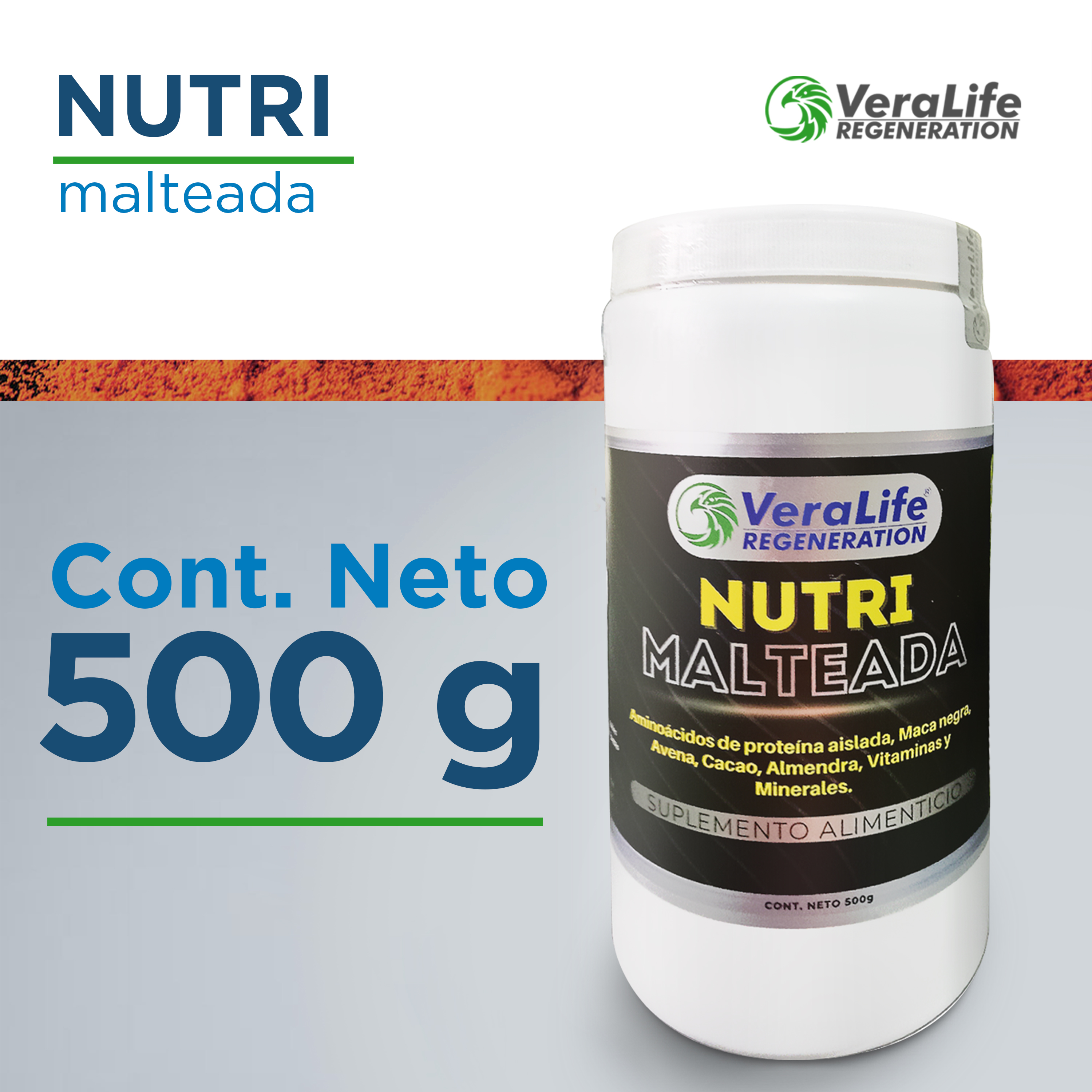 Foto 3 pulgar | Multivitaminico Con Maca Y Avena - 500 Gr - Veralife