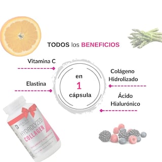Foto 4 | Colágeno Hidrolizado B Health B Natural 100% Natural sin Azúcar 180 Cápsulas