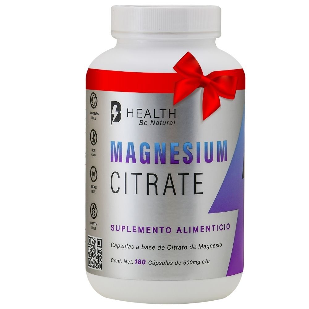 Foto 1 | Citrato de Magnesio B Health B Natural 100% Natural sin Azúcar 180 Cápsulas