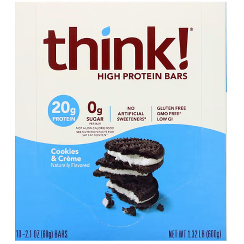 Foto 2 pulgar | Barra de Proteína Think Protein Bar 10 Barras 20gr