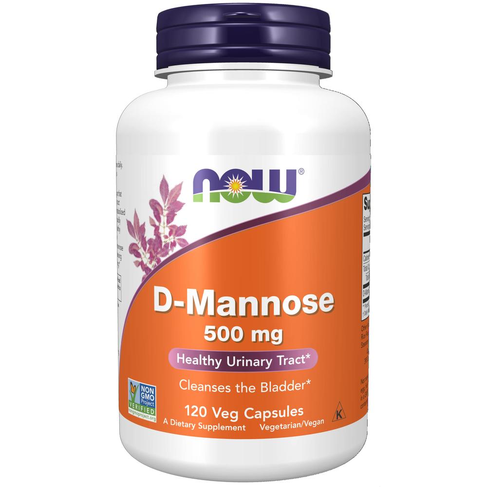 Foto 2 pulgar | D-manosa Now D-mannose 500 Mg 120 Cápsulas