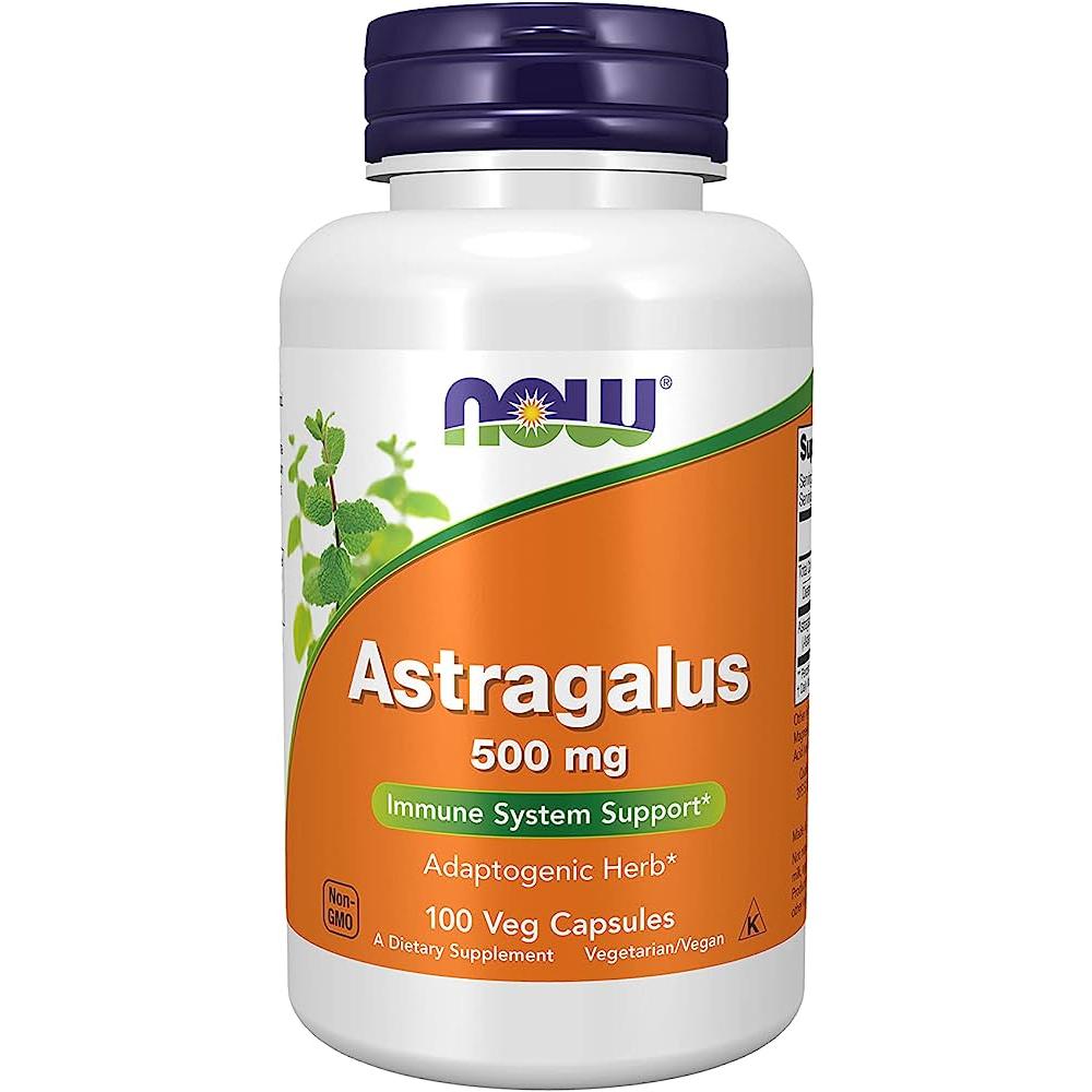 Astrágalo Now Astragalus 500 Mg 100 Cápsulas