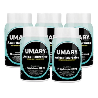 Foto 1 | Ácido Hialurónico Umary 5 Frascos con 30 Tabletas