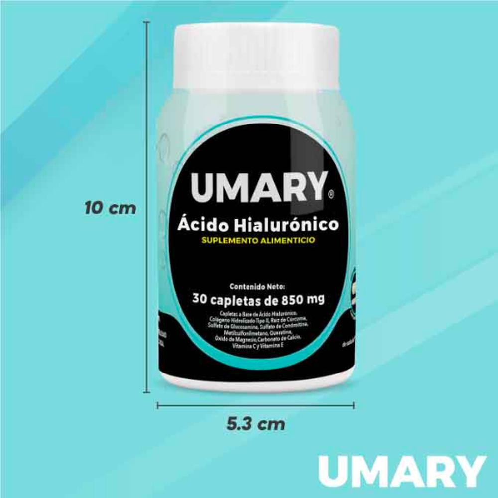 Foto 6 pulgar | Ácido Hialurónico Umary 5 Frascos con 30 Tabletas