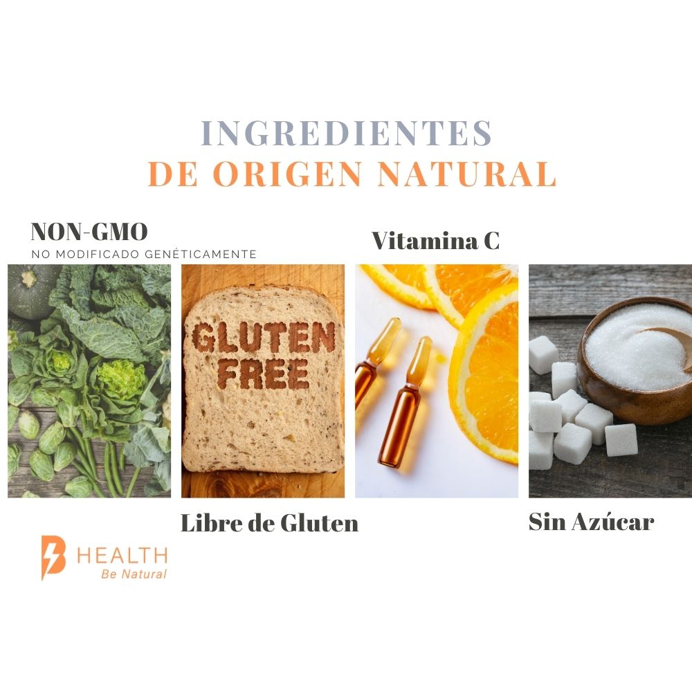 Foto 6 pulgar | Natural Boost Health B Natural VitaminaC, D3, jengibre, cúrcuma, ajo negro, zinc 180 Cápsulas Frasco Blanco