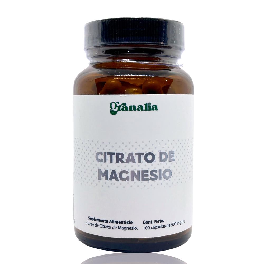 Citrato De Magnesio 100 Cápsulas Granalia.