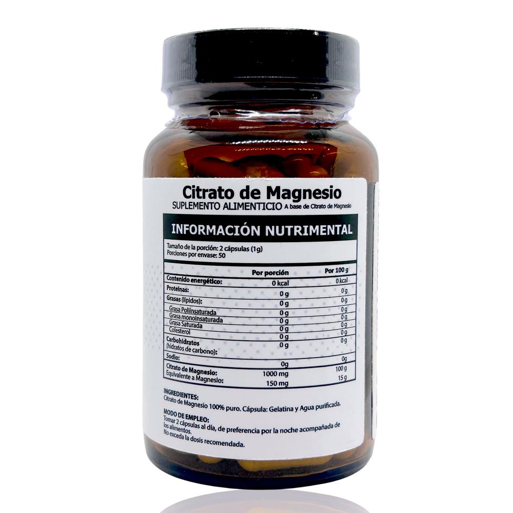 Foto 4 | Citrato De Magnesio 100 Cápsulas Granalia.