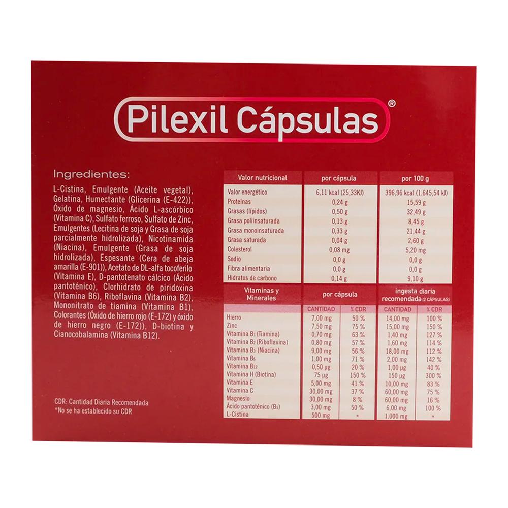 Foto 4 pulgar | Suplemento Alimenticio Pilexil Cápsulas 100 Piezas