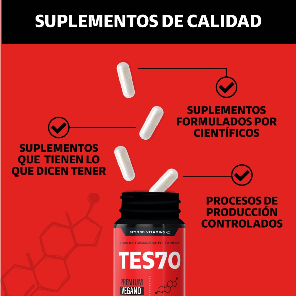 Foto 5 pulgar | Suplemento Alimenticio Beyond Vitamins Testo Vitaminas Para Hombres - Testosterona 180 Cápsulas