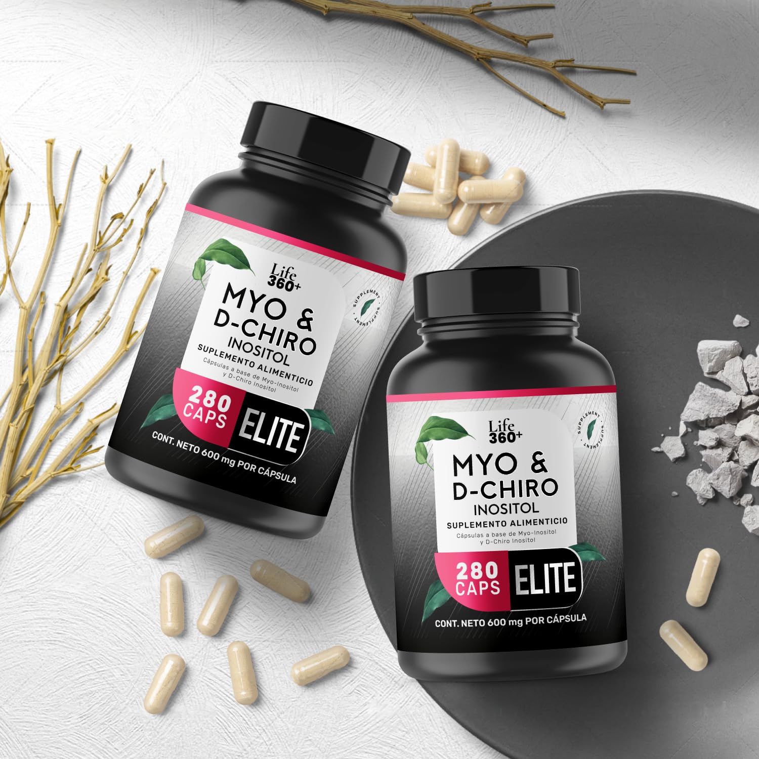 Foto 7 pulgar | Suplemento Life 360+ Inositol Elite Myo & D-Chiro 280 Caps