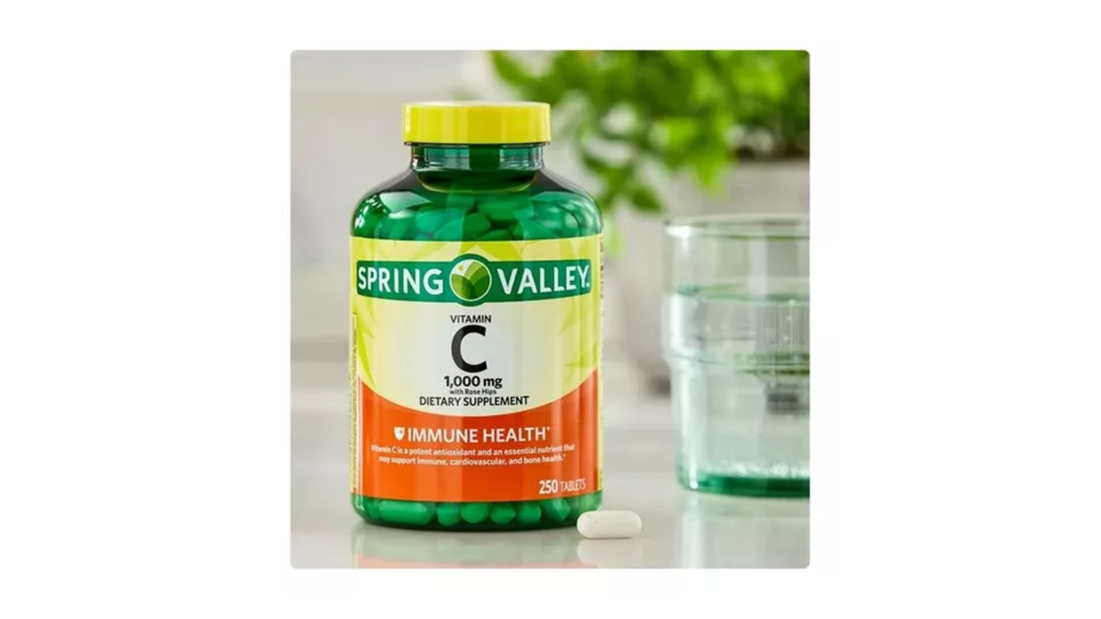 Foto 4 pulgar | Vitamina C 1000 MG Spring Valley 250 Tabletas Rosa Mosqueta