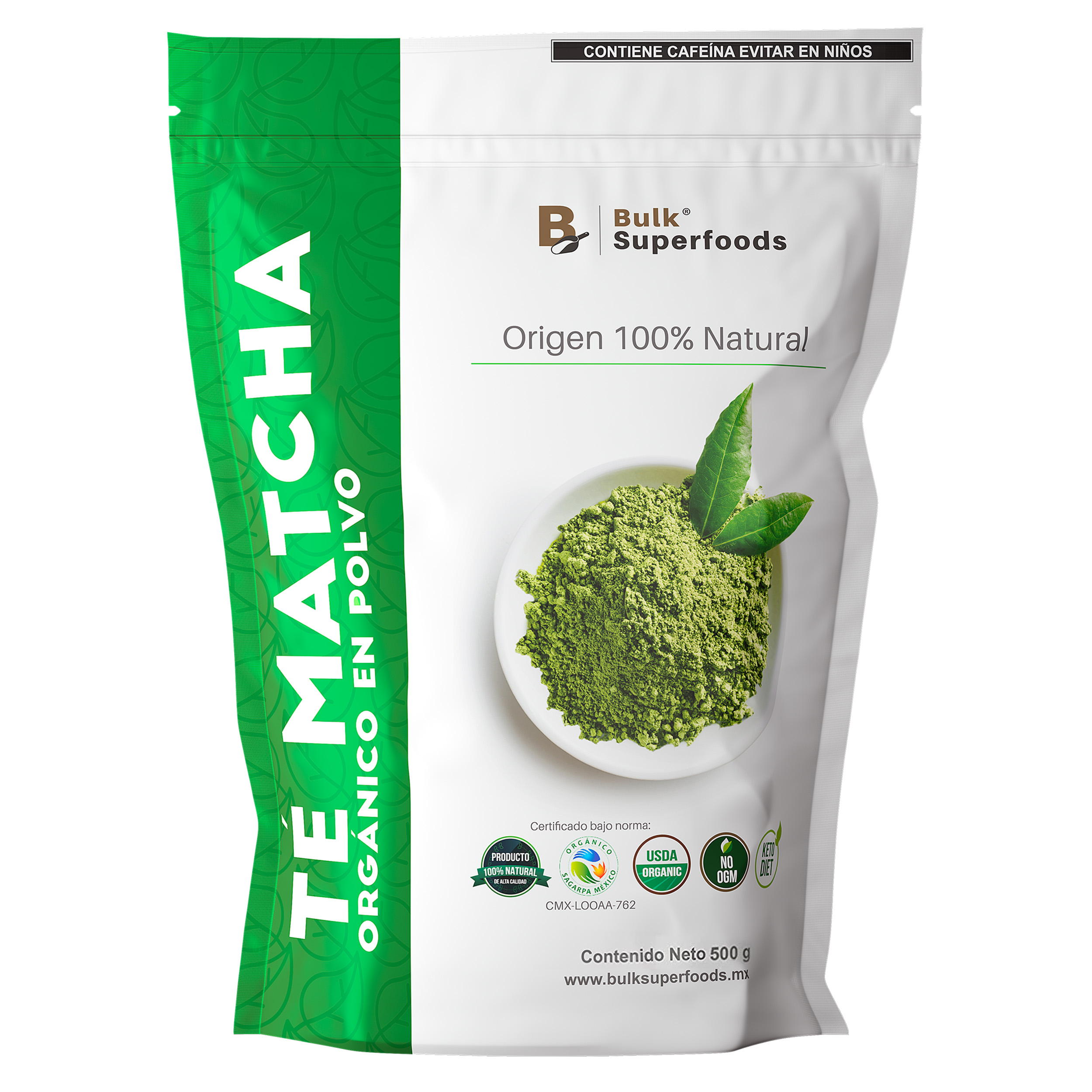 Foto 2 pulgar | Té Matcha en Polvo Orgánico 500 g