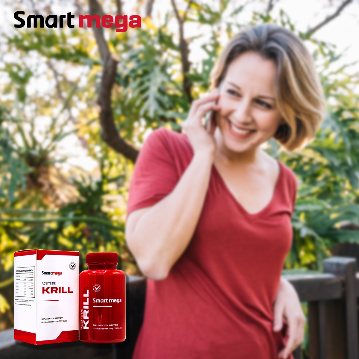 Foto 8 pulgar | Aceite de Omega + Aceite de Krill 60 Cápsulas Smart Mega