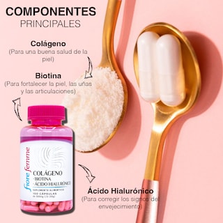 Foto 4 | Suplemento Alimenticio Anahuac Ácido Hialurónico + Colágeno + Biotina 100 Cápsulas