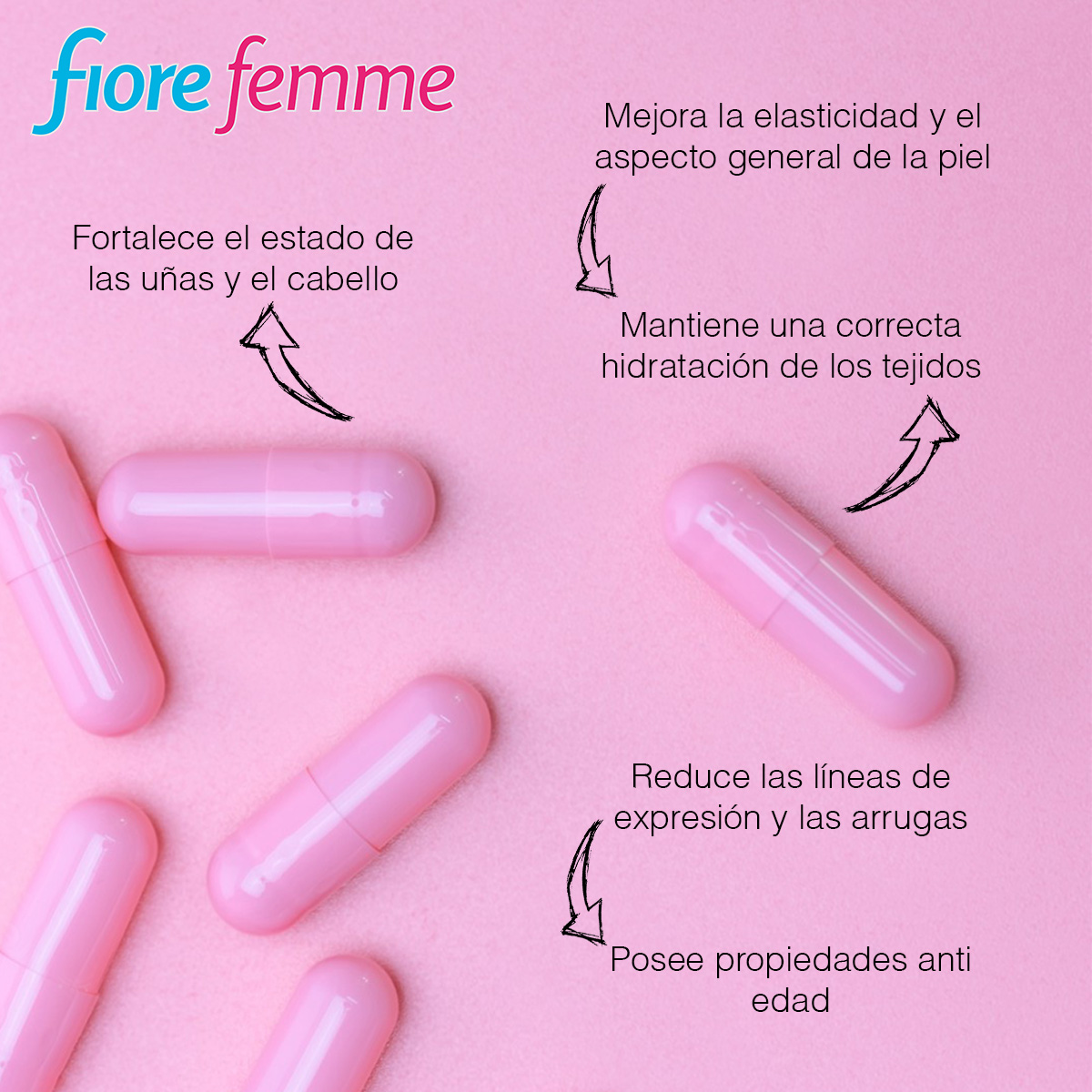 Foto 6 pulgar | Suplemento Alimenticio Anahuac Ácido Hialurónico + Colágeno + Biotina 100 Cápsulas
