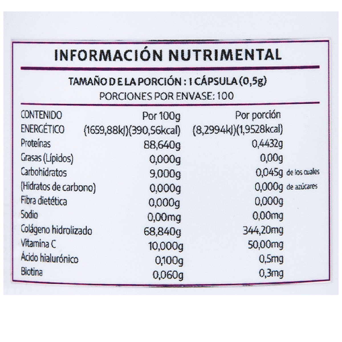 Foto 3 pulgar | Suplemento Alimenticio Fiore Feme Anahuac Ácido Hialurónico 100 Cápsulas