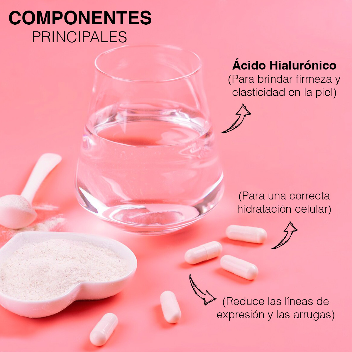 Foto 5 pulgar | Suplemento Alimenticio Fiore Feme Anahuac Ácido Hialurónico 100 Cápsulas