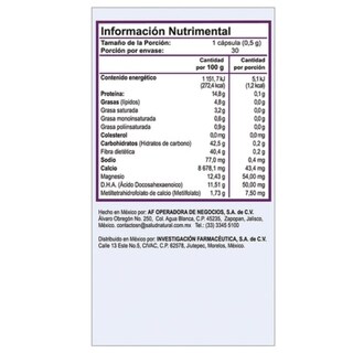 Foto 3 | Valait Metilfolato 7.5 Mg Suplemento Alimenticio Con 30 Cápsulas