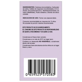 Foto 2 | Valait Metilfolato 15 Mg Suplemento Alimenticio Con 30 Cápsulas