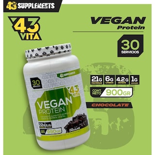 Foto 2 | Proteína Vegana 43 Supplements Origen Vegetal Gluten Free