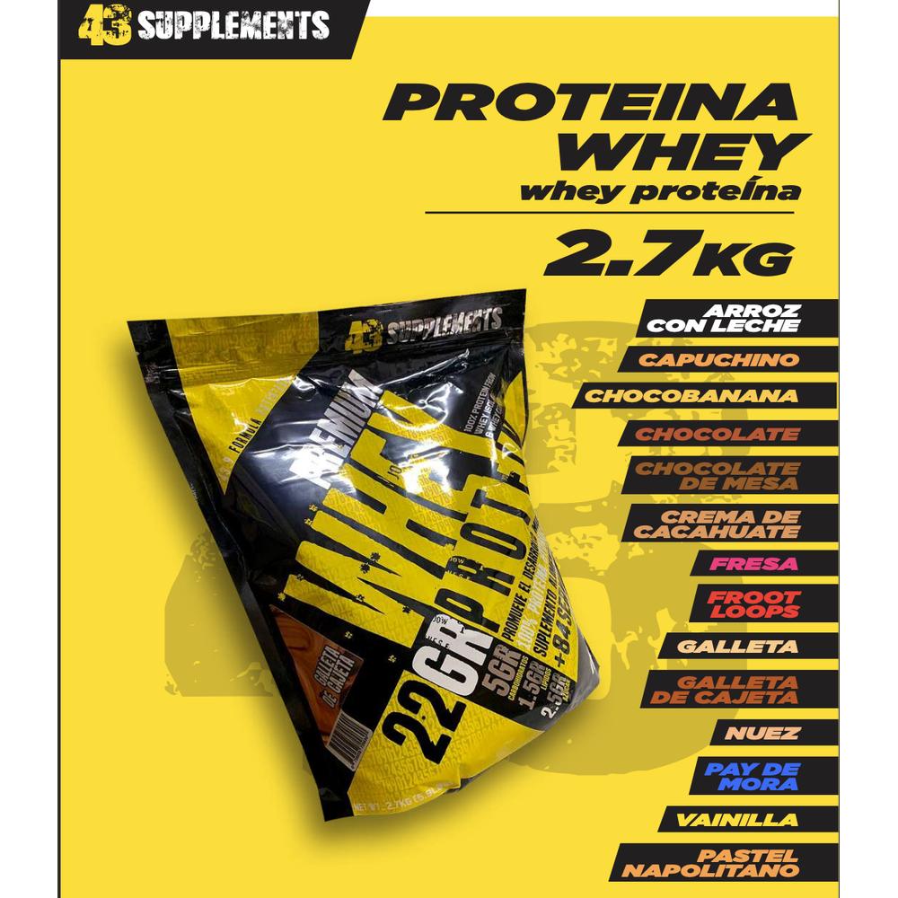 Foto 3 pulgar | Proteína Whey 2.7 KG 43 Supplements Suero de Leche 84 Servicios