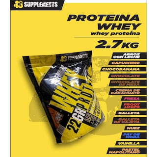 Foto 2 | Proteína Whey 2.7 KG 43 Supplements Suero de Leche 84 Servicios