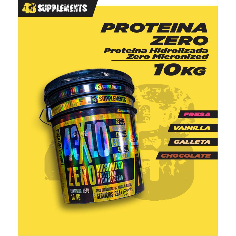 Foto 3 pulgar | Proteína Hidrolizada Zero Carbohidratos 43 Supplements 10 kg