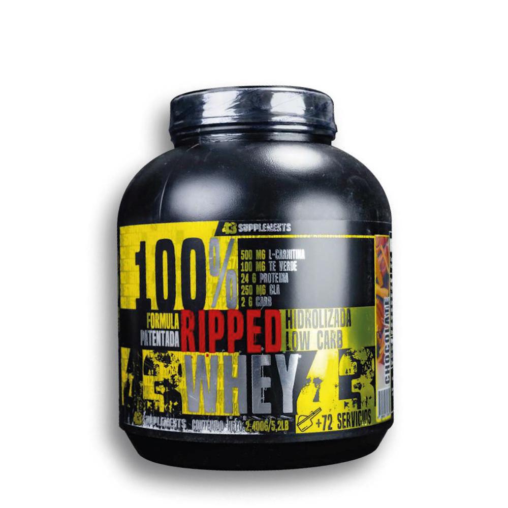 Foto 2 pulgar | Proteína Ripped Whey Baja en Carbohidratos 43 Supplements 2.4 kg