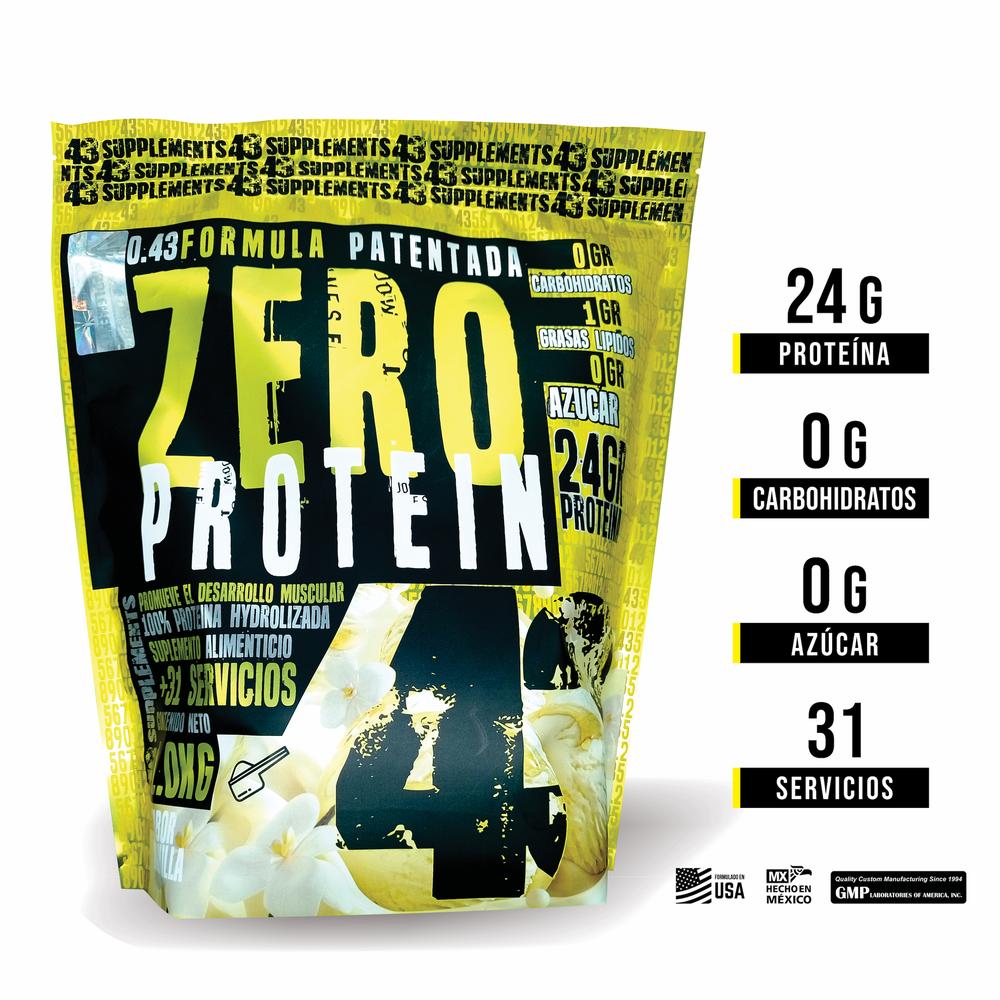 Foto 4 pulgar | 43 Proteina Zero Hidrolizada 1 Kg Vainilla 43 Supplements